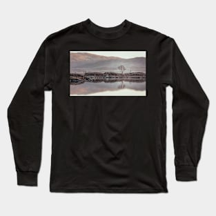 'Still Loch, Frosty Winter's Morning 2', Loch Rannoch, Glencoe. Long Sleeve T-Shirt